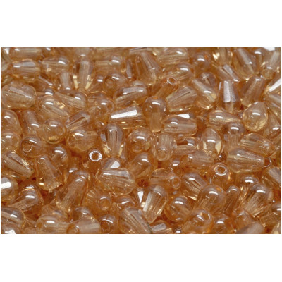 Firepolished Drop Beads 8x6mm Gold 00030/14413 | Rutkovsky Glass