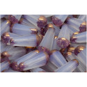Firepolished Drop Beads 20x9mm Lilac Copper 01000/14415 | Rutkovsky