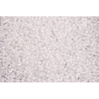 MIYUKI Delica 11/0 N. 1011 White Lined Crystal AB