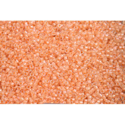 MIYUKI Delica 11/0 N. 1012 Light Peach Lined Crystal Luster