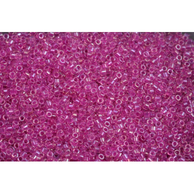 MIYUKI Delica 11/0 N. 1016 Lined Lt. Fuchsia AB