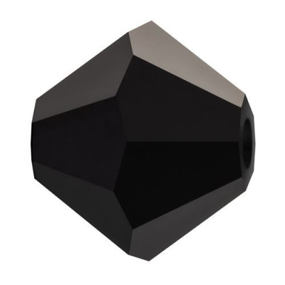 Preciosa Bicone MC Beads 3mm Jet Black 23980 | Czech Glass
