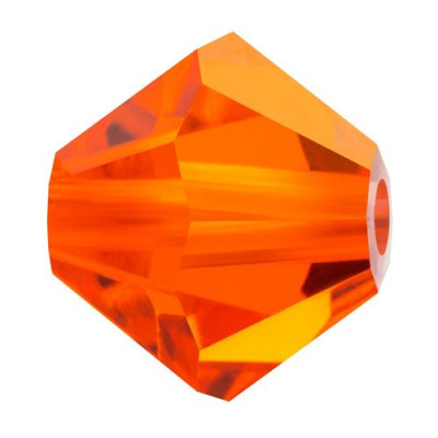 Preciosa Bicone 5mm Hyacinth Orange 90040 | Czech Glass Beads