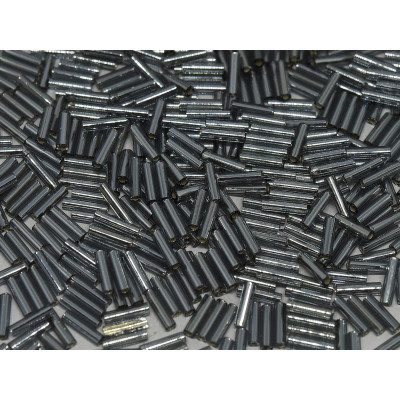 MIYUKI Bugles 6 mm N. B477 Silver Lined Grey