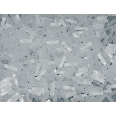 MIYUKI Bugles 6 mm N. B478 Crystal Silk Satin Cut Off