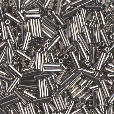 MIYUKI Bugles 6 mm N. B483 Nickel Plated