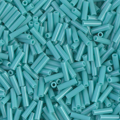 MIYUKI Bugles 6 mm N. B495 Opaque Turquoise Green