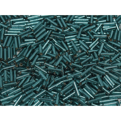 MIYUKI Bugles 6 mm N. B514 Silver Lined Teal