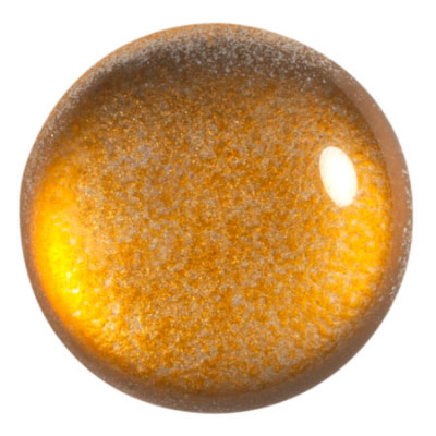 25mm Cabochon par Puca Ice Slushy Orange 24709 | Czech Glass