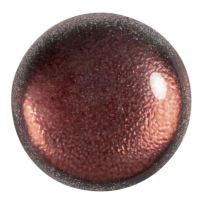 Glass Cabochon par Puca 25mm Ice Slushy Cola 24701 | Czech Beads