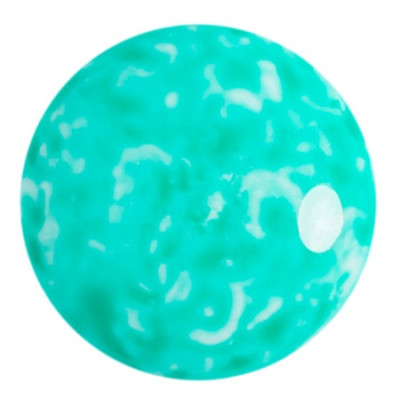 Cabochon par Puca 25mm Milky Green Turquoise 02010/34309 | Glass Bead
