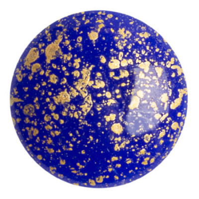 25mm Cabochon par Puca Royal Blue Splash 38430/94401 | Czech Glass