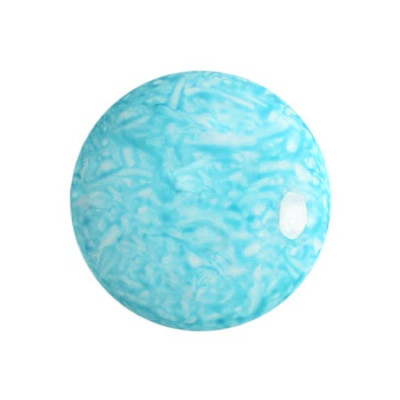 Milky Turquoise Cabochon par Puca® 18mm 02010/34308 | Czech Glass