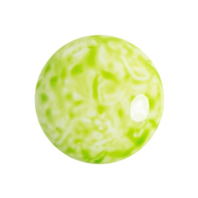 Glass Cabochon par Puca 18mm Milky Citrine 34310 | Czech Beads