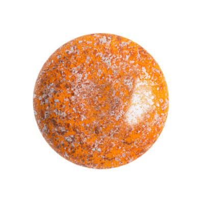 18mm Glass Cabochon par Puca Frost Tangerine 98412/45703