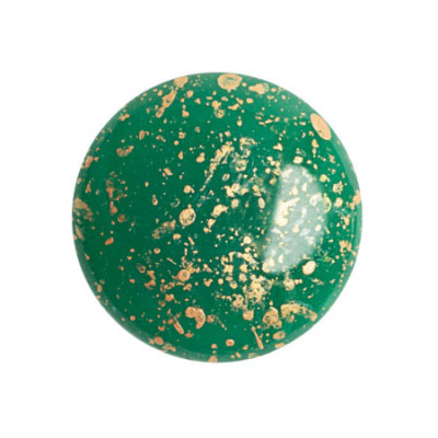 Cabochon par Puca 18mm Frost Jade Splash 94401 | Czech Glass