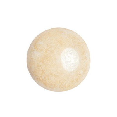 8mm Glass Cabochon par Puca Opaque Beige Ceramic 14413 | Czech Beads