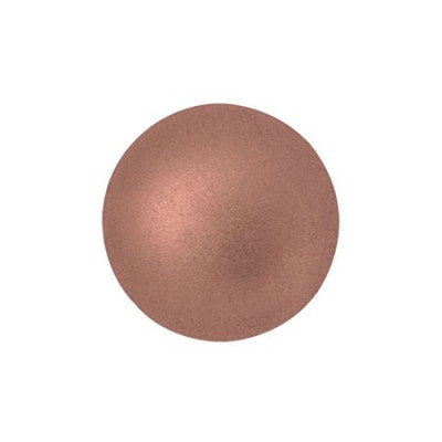 Cabochon par Puca 8mm Copper Gold Mat 01780 | Czech Glass