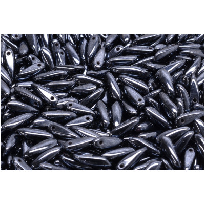 Dagger beads 3x11 mm N. 2316 Grey