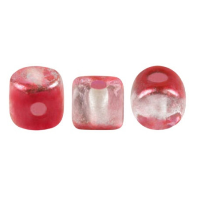 Minos par Puca 3x2.5mm Ice Slushy Cherry 00030-24710 | Czech Glass