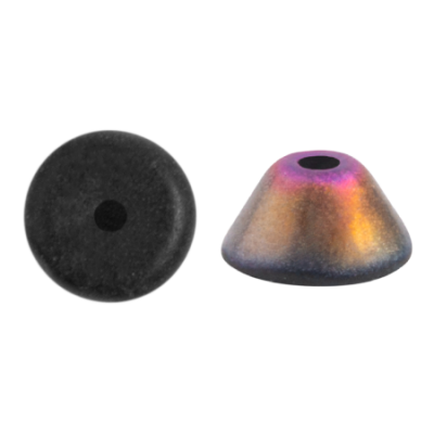 Konos® par Puca® 2x4mm Jet Sliperit Mat 23980 | Czech Glass Beads