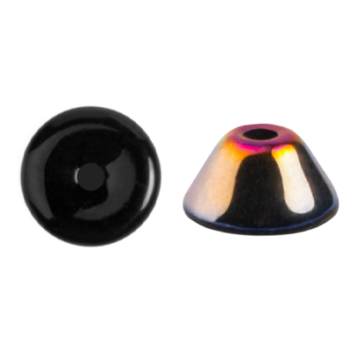 Konos par Puca 2x4mm Jet Marea 23980/28001 | Czech Glass Beads