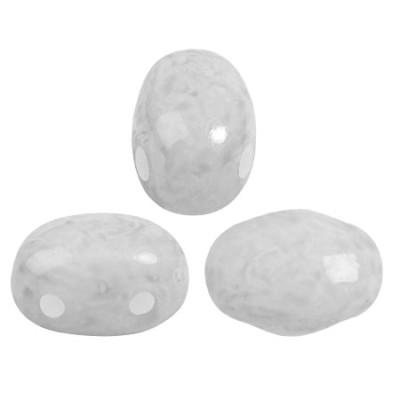Samos par Puca 5x7mm Milky Grey 02010/34311 | Czech Glass Beads