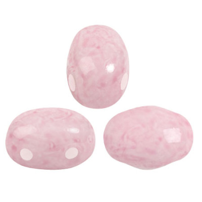 Samos® par Puca® Milky Light Rose 02010/34304 | 5x7mm Czech Beads