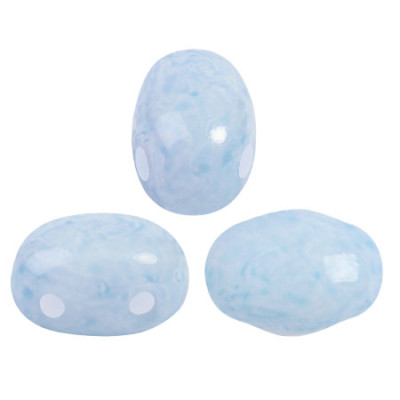 Samos par Puca 5x7mm Milky Light Sapphire 02010/34307 | Glass Beads