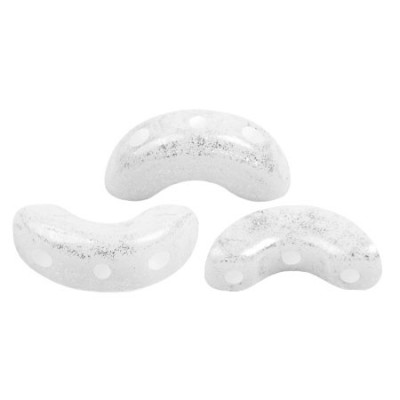 Arcos par Puca 5x10mm Milky White 02010/34301 | Czech Glass Beads