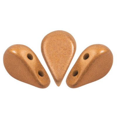 Amos® par Puca® 5x8mm Metallic Mat Apricot 23980-94208 | Glass Beads