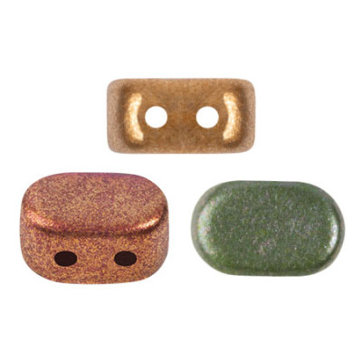 Lipsi® par Puca® 7x4mm Yellow Gold Metallic Iris 01620 | Beads