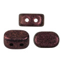 Lipsi® par Puca® Metallic Mat Dark Violet 94108 | 7x4mm 2-Hole Beads
