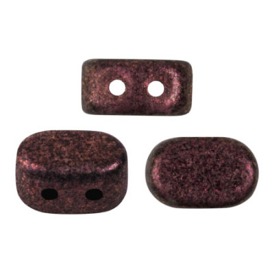 Lipsi® par Puca® Metallic Mat Dark Violet 94108 | 7x4mm 2-Hole Beads