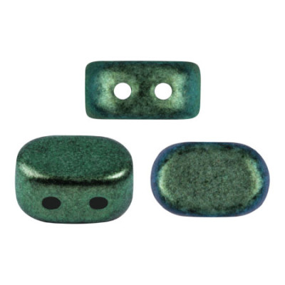Lipsi® par Puca® No.28 Metallic Mat Green Turquoise 94104 Glass Beads