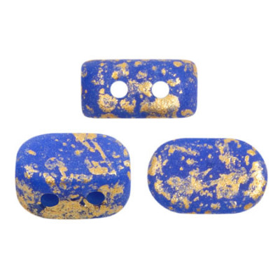 Lipsi® par Puca® Sapphire Mat Splash 33050 | 2-Hole Beads