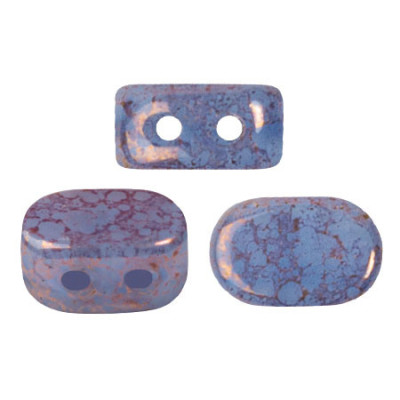 Lipsi® par Puca® Blue Opal Bronze 31010-15496 | 2-Hole Beads