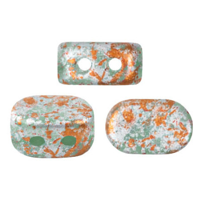 Lipsi par Puca 7x4mm Teal Copper 61100-45703 | Czech Glass