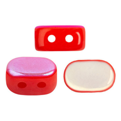 Lipsi® par Puca® 2-Hole Beads Opaque Light Coral AB 28701 7x4mm