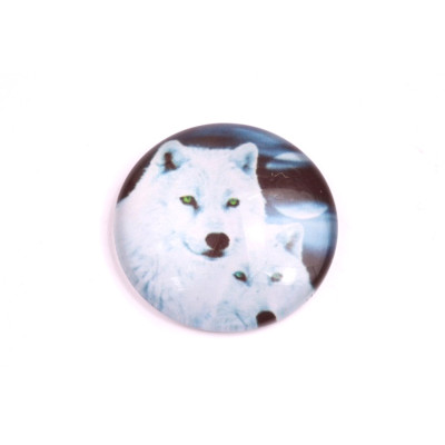Glass cabochon 25 mm N. 160 Mix