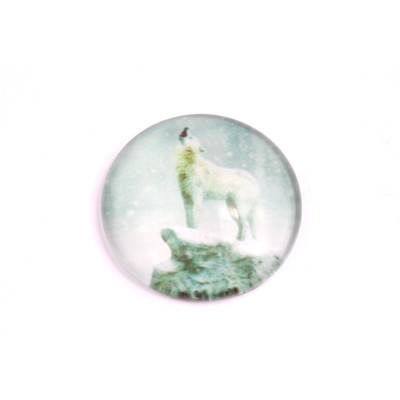 Glass cabochon 25 mm N. 158 Mix