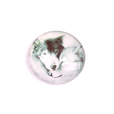 Glass cabochon 25 mm N. 157 Mix