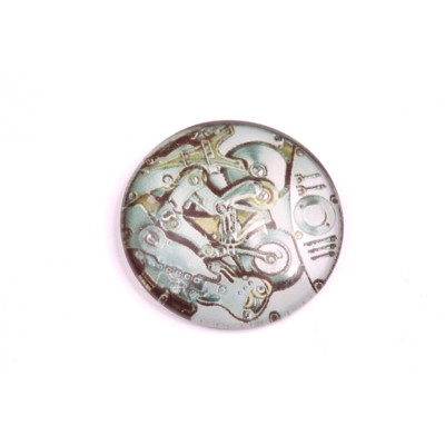 Glass cabochon 25 mm N. 151 Mix