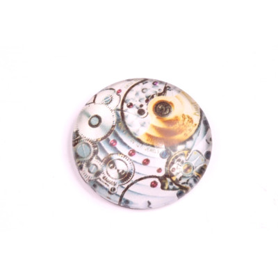 Glass cabochon 25 mm N. 149 Mix