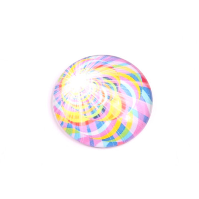 Glass cabochon 25 mm N. 140 Mix