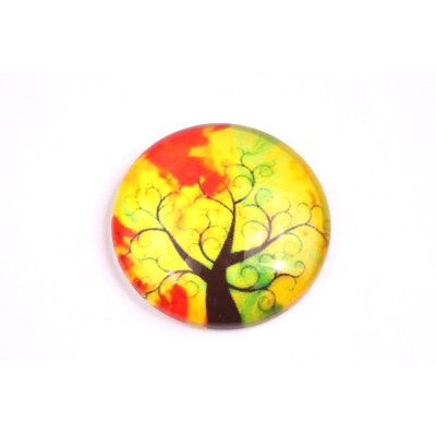 Glass cabochon 25 mm N. 127 Mix