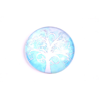 Glass cabochon 25 mm N. 121 Mix