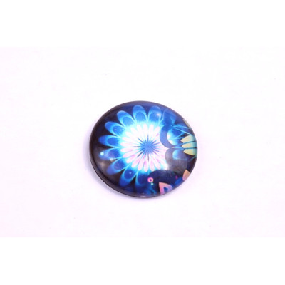 Glass cabochon 25 mm N. 677 Mix