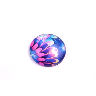 Glass cabochon 25 mm N. 670 Mix