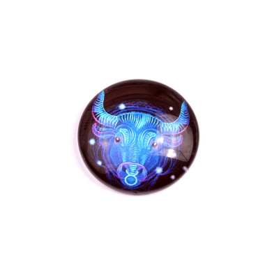 Glass cabochon 25 mm N. 1523 Mix